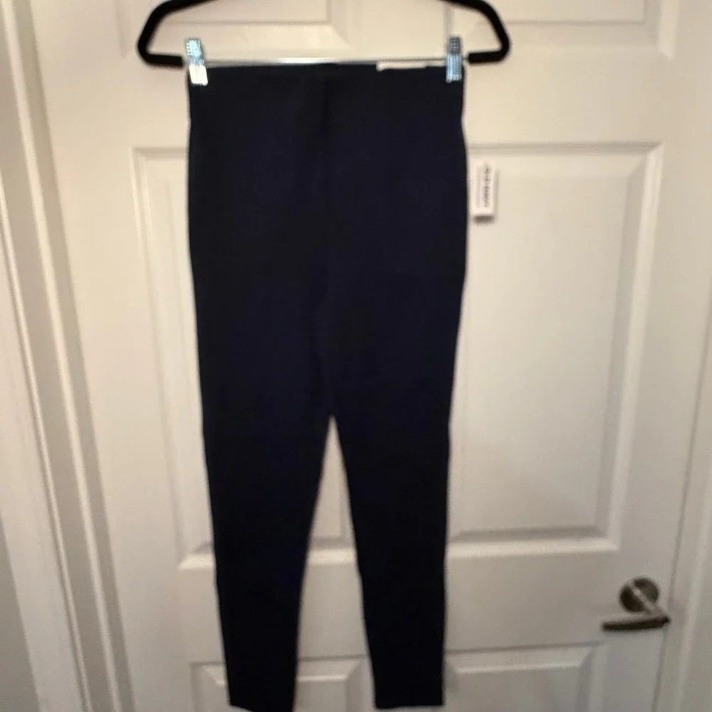 Old Navy Stevie Skinny Pants Navy Blue Small Extra High-Rise Work Office Casual